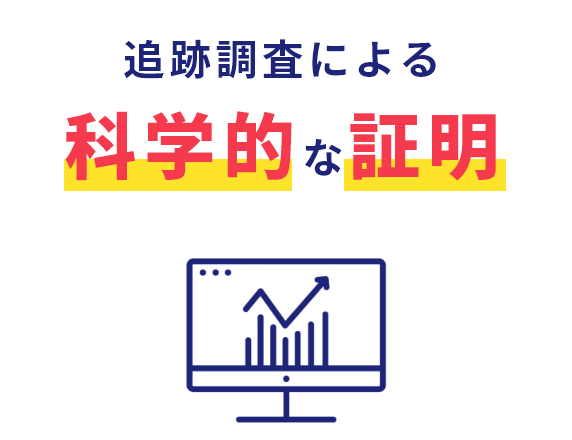 追跡調査による科学的な証明